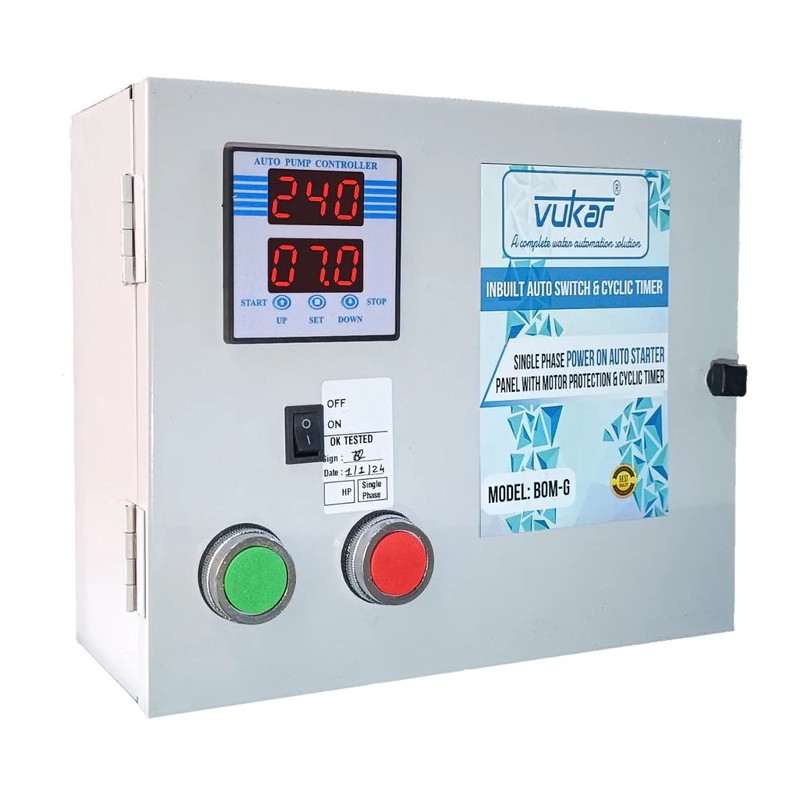 Buy Vukar 0.75HP Digital Motor Starter Panel BOM-G1 Online