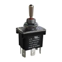 RS PRO Toggle Switch PCB Mount On-Off-On DPDT 12A Contact Current 250V AC Brass Actuator 206-6978