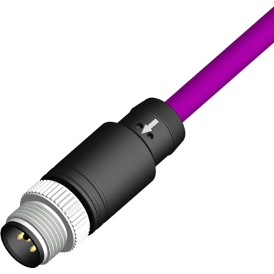RS PRO Sensor Actuator Cable Male 5 Way Straight to Male Straight Unterminated 5 m 60V IP67 206-7637