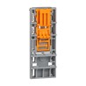 Phoenix Contact DIN Rail Adapter Grey, 58.1x21.6x11 mm, Automotive Connector Compatible 1049497