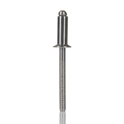 RS PRO Stainless Steel Dome Head Countersunk Blind Rivet 4 mm Diameter, 14 mm Length, Grip 8-10 mm, DIN 7337 206-5463