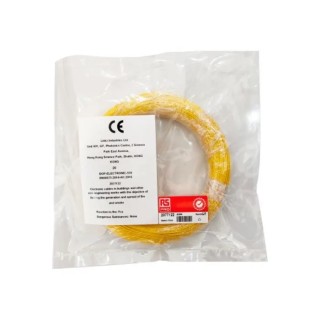 RS PRO Yellow Hook Up Wire 26 AWG 1/0.40 mm Core Strands 50 m Ethylene Tetrafluoroethylene 300V 160°C 207-7134