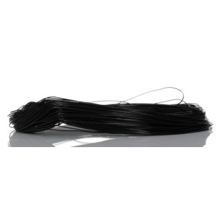 RS PRO Black Hook Up Wire 30 AWG 1/0.25 mm Silver Plated Copper 50 m Ethylene Tetrafluoroethylene 207-7142