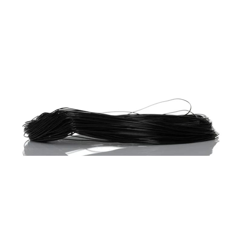 RS PRO Black Hook Up Wire 30 AWG 1/0.25 mm Silver Plated Copper 50 m Ethylene Tetrafluoroethylene 207-7142