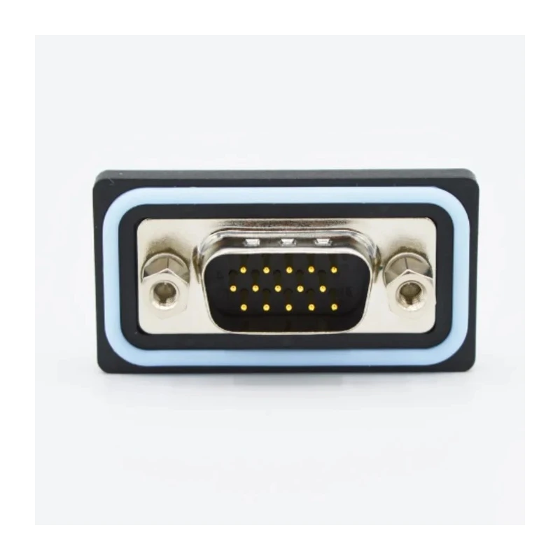 Norcomp HDF 15 Way Straight 2.29 mm Pitch PCB D-Sub Connector with 4 to 40 Screw Lock Male HDF-S15-103L011