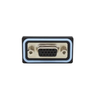 Norcomp HDF 15 Way Straight 2.29 mm Pitch PCB D-Sub Connector with 4 to 40 Screw Lock Female HDF-S15-203L011