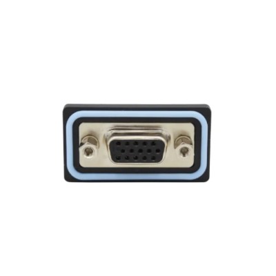 Norcomp HDF 15 Way Straight 2.29 mm Pitch PCB D-Sub Connector with 4 to 40 Screw Lock Female HDF-S15-203L011