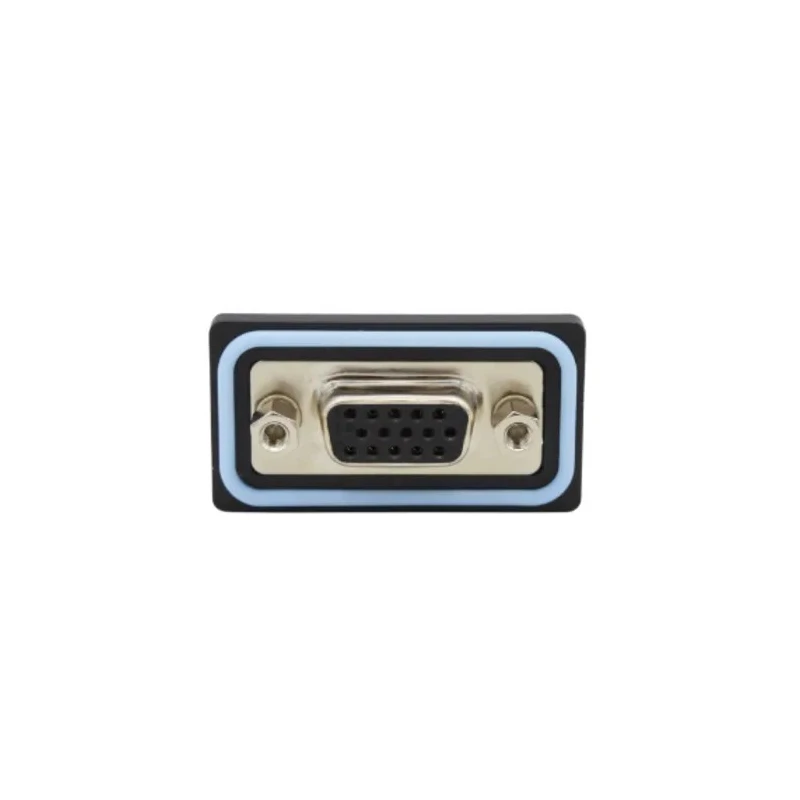 Norcomp HDF 15 Way Straight 2.29 mm Pitch PCB D-Sub Connector with 4 to 40 Screw Lock Female HDF-S15-203L011