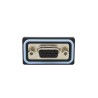 Norcomp HDF 15 Way Straight 2.29 mm Pitch PCB D-Sub Connector with 4 to 40 Screw Lock Female HDF-S15-203L011