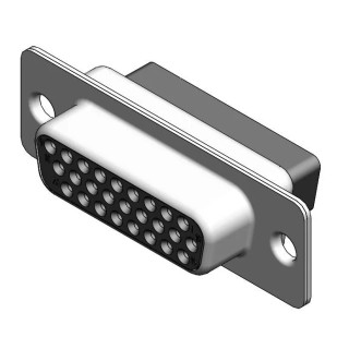 FCT from Molex 26 Way Straight 1.98 mm Pitch Panel Mount Female D-Sub Connector with 4 to 40 Screw CT15-26S7 / 1731130074