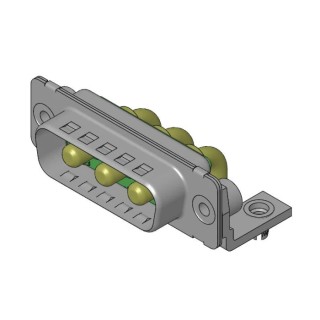 FCT from Molex 173107 3 Way Right Angle PCB D-Sub Connector Female 6.86 mm Pitch 20A Current FM3W3P-1343 / 1731070641