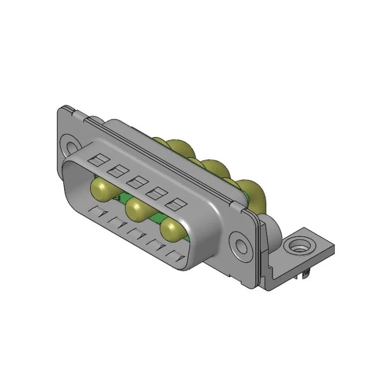 FCT from Molex 173107 3 Way Right Angle PCB D-Sub Connector Female 6.86 mm Pitch 20A Current FM3W3P-1343 / 1731070641