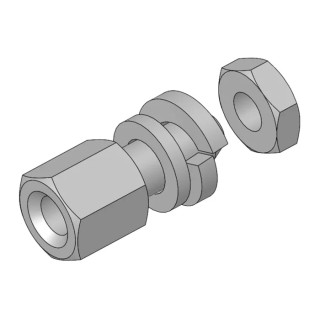 FCT from Molex 173112 Series Female Locking Mechanism for Use with Screw Lock D-Sub Connector F-GSCH1/5-K129SN / 1731120248