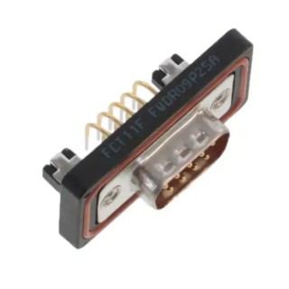 FCT from Molex 9 Way Right Angle 2.84 mm Pitch Through Hole D-Sub Connector with 4 to 40 Screw Lock FWDR09P25A / 1727040058