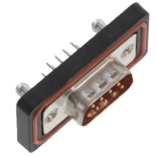 FCT from Molex 9 Way Straight 2.84 mm Pitch Through Hole D-Sub Connector with 4 to 40 Screw Lock Male FWDR09P1A / 1727040057