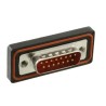 FCT from Molex 15 Way Straight 2.84 mm Pitch Panel Mount Male D-Sub Connector with 4 to 40 Screw Lock FWDR15PA / 1731100050