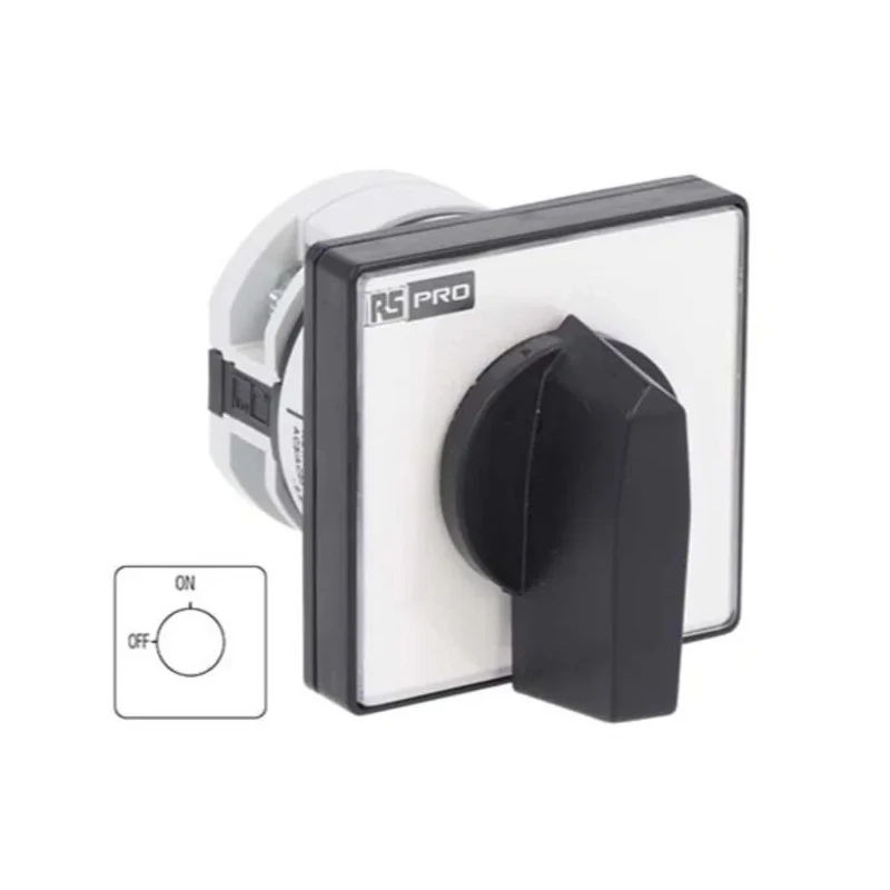 RS PRO Cam Switch 2 Position 90°, Knob Actuator 16A, Panel Mount 208-3905