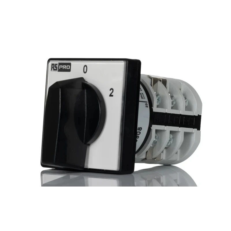 RS PRO 3 Phase, 3 Position 60 ° Rotary Cam Switch Knob Actuator 20 A 690V 208-3908