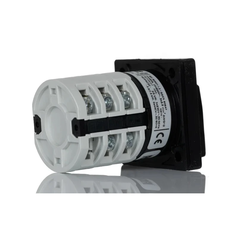 RS PRO 3 Phase, 3 Position 60 ° Rotary Cam Switch Knob Actuator 20 A 690V 208-3908