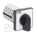 RS PRO Cam Switch 3 Phase 4 Pole Panel Mount 2 Position 90° Knob Actuator 20A 690V 208-3918