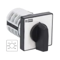 RS PRO 7 Position 45° Rotary Cam Switch with Knob Actuator 20A 690V 3 Phase 6 Poles IP20 208-3916