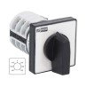 RS PRO 7 Position 45° Rotary Cam Switch with Knob Actuator 20A 690V 3 Phase 6 Poles IP20 208-3916