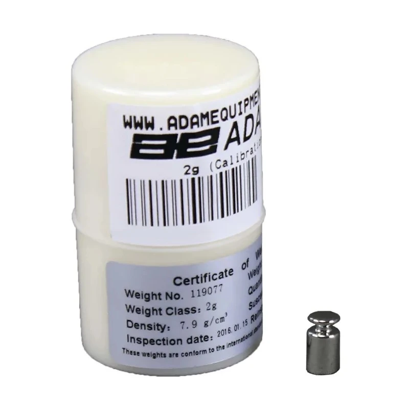 Adam 2 g Stainless Steel Calibration Weight Class M1 M1 2g