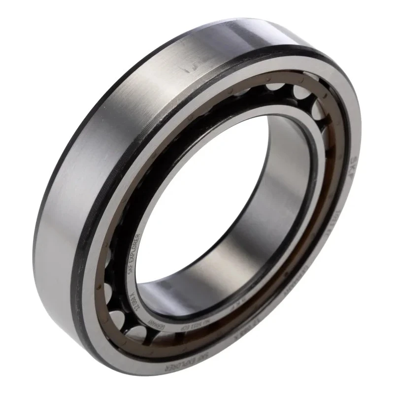SKF Single Row Shielded Cylindrical Roller Bearing 55 mm ID 90 mm OD 18 mm Width, Non-Metallic Cage, 8500 rpm NU 1011 ECP