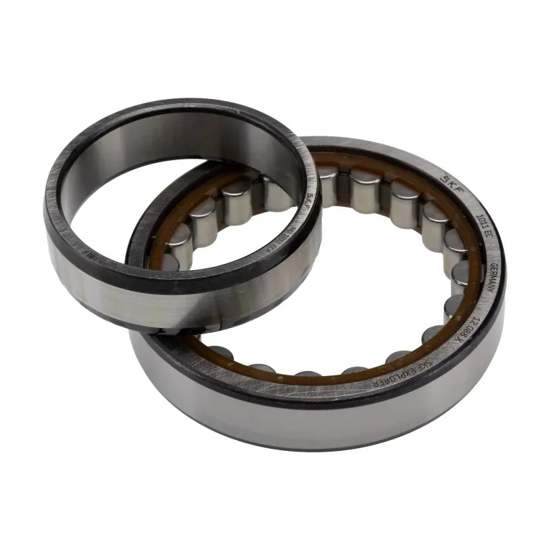 SKF Single Row Shielded Cylindrical Roller Bearing 55 mm ID 90 mm OD 18 mm Width, Non-Metallic Cage, 8500 rpm NU 1011 ECP