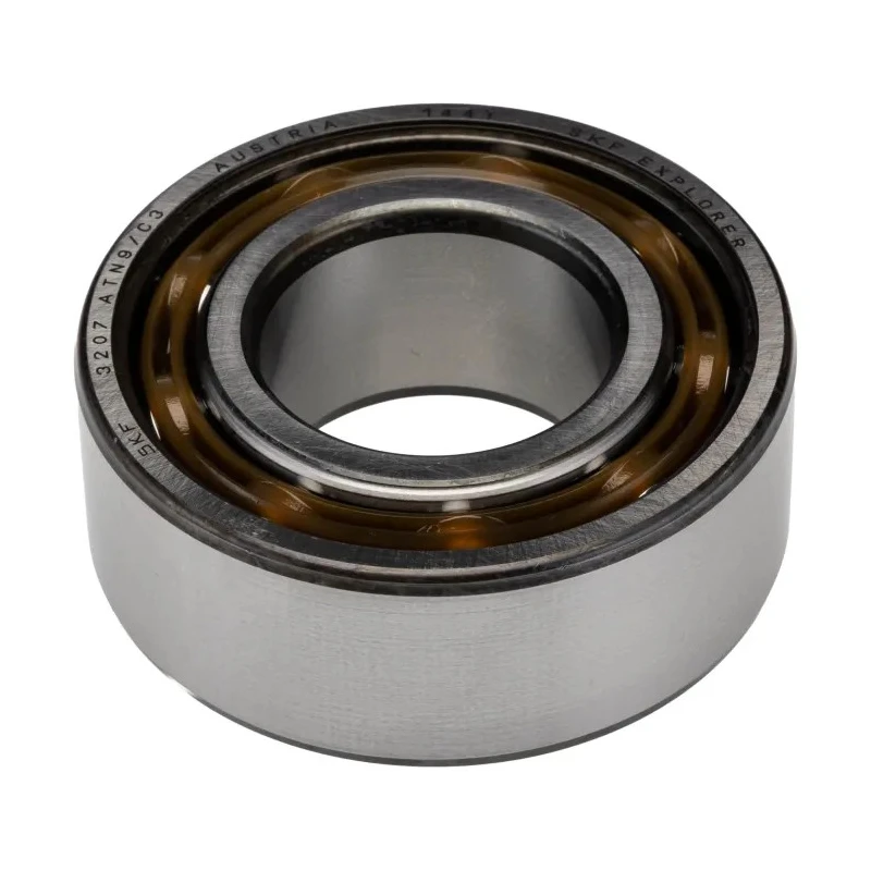SKF Double Row Angular Contact Ball Bearing 35 mm ID, 72 mm OD, 27 mm Race Width 3207 ATN9/C3