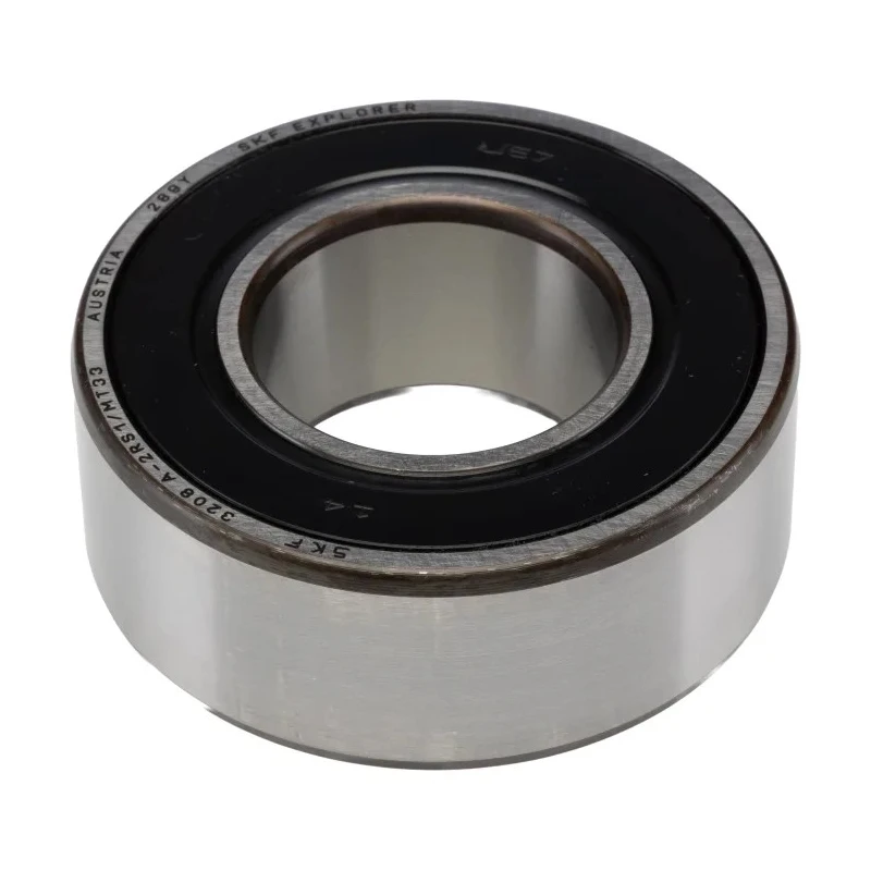 SKF Double Row Angular Contact Ball Bearing 40 mm ID 80 mm OD 30.2 mm Race Width 3208 A-2RS1/MT33