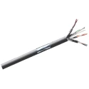 RS PRO Cat6a Shielded Ethernet Cable, 100 m, Grey PVC Jacket, 300V, U/FTP Shielded Cat6a Cable