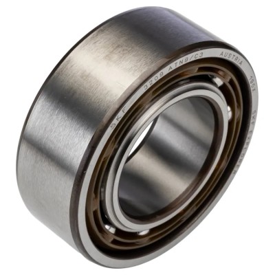 SKF 2 Row Angular Contact Ball Bearing 45 mm ID, 85 mm OD, 30.2 mm Race Width 3209 ATN9/C3