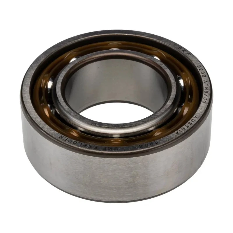 SKF 2 Row Angular Contact Ball Bearing 45 mm ID, 85 mm OD, 30.2 mm Race Width 3209 ATN9/C3