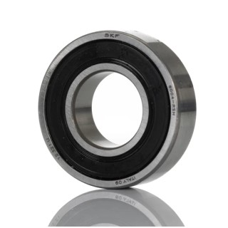 SKF Single Row Deep Groove Ball Bearing 20 mm ID, 42 mm OD, 12 mm Width, Sealed Cage 6004-RSH