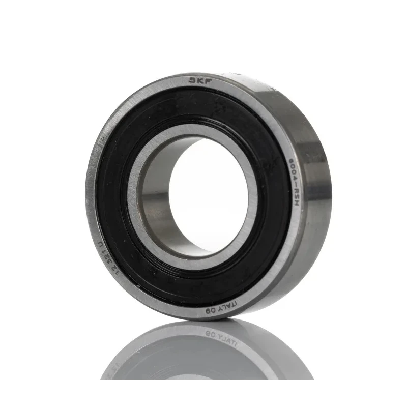 SKF Single Row Deep Groove Ball Bearing 20 mm ID, 42 mm OD, 12 mm Width, Sealed Cage 6004-RSH
