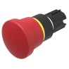 EAO Emergency Stop Push Button Head Twist Release Mushroom Style Plastic 40 mm Diameter 45-2C37.1920.000
