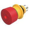 EAO Emergency Stop Push Button Panel Mount 16 mm Cutout 1 NO/1 NC, Twist Release, IP67 IP66 IP69K 61-6451.4277