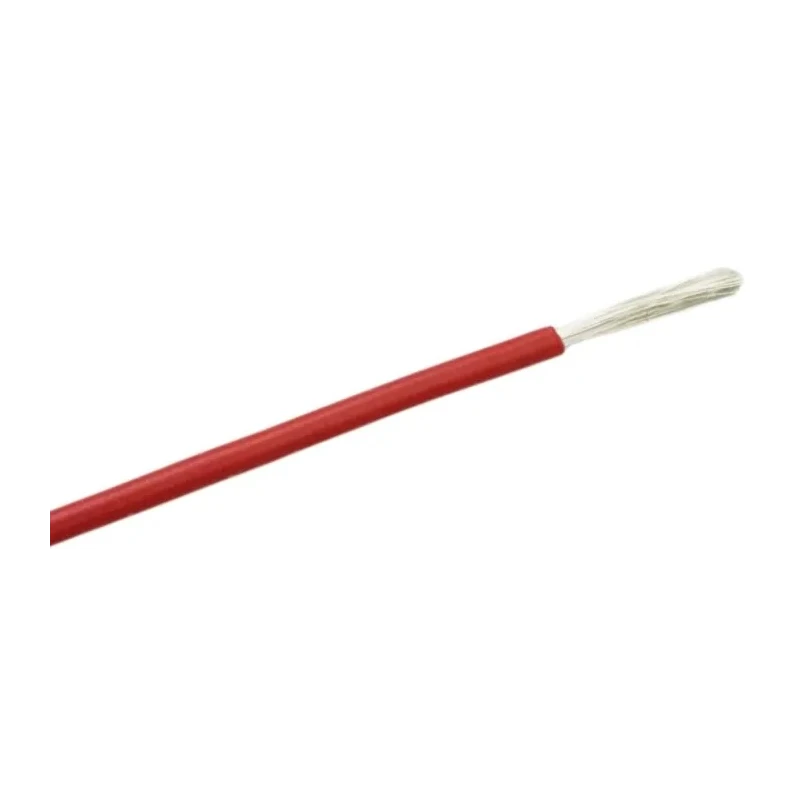 RS PRO Red Hook Up Wire 462x0.08 mm Core Strands 5 m Silicone Rubber Insulation 500V 200°C 210-1254
