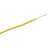 RS PRO Yellow Hook Up Wire, 462x0.08 mm Core Strands, 5 m Length, Silicone Rubber Jacket, 500 V, 200°C Maximum 210-1257