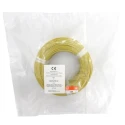 RS PRO Yellow Hook Up Wire, 462x0.08 mm Core Strands, 5 m Length, Silicone Rubber Jacket, 500 V, 200°C Maximum 210-1257