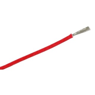 RS PRO Red 1.5 mm² Hook Up Wire, 30 Strands of 1 mm Core Silicone Rubber Insulation, 25 m Length, 500 V, High 210-1264