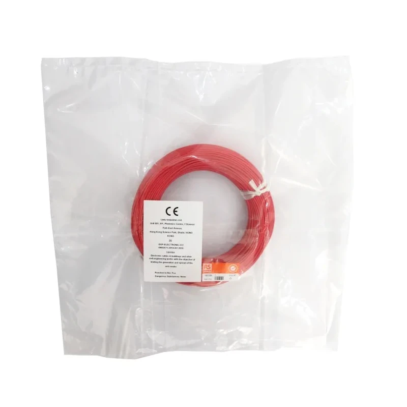 RS PRO Red 1.5 mm² Hook Up Wire, 30 Strands of 1 mm Core Silicone Rubber Insulation, 25 m Length, 500 V, High 210-1264