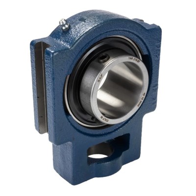 SKF Bearing Unit Cast Iron Housing Set Screw Locking 50mm ID 149mm Length Shielded TUJ 50 TF