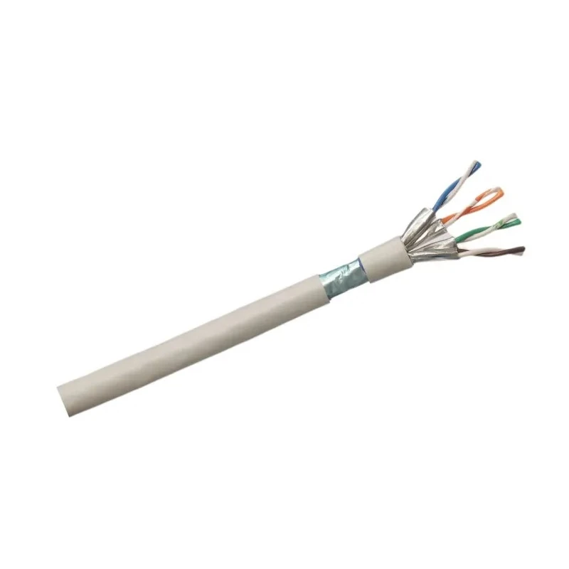 RS PRO Cat6a Ethernet Cable Solid Solid, 500 m, White, Shielded Low Smoke Zero Halogen Cat6a