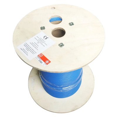 RS PRO Cat6 Ethernet Cable Shielded Screened 100 m Blue Low Smoke Zero Halogen Cat6