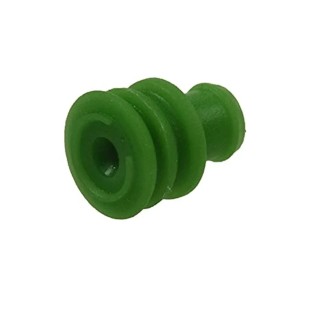 Molex 64325 Automotive Connector Seal Cable Male Wire Seal Plug-In Silicone Housing Green 7.5mm Depth 7.4mm Width 643251345