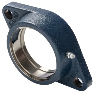 SKF Flanged Bearing Unit 72 mm Inside Diameter Cast Iron 2 Hole Round Mount FYTB 507 M