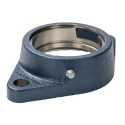 SKF Flanged Bearing Unit 72 mm Inside Diameter Cast Iron 2 Hole Round Mount FYTB 507 M