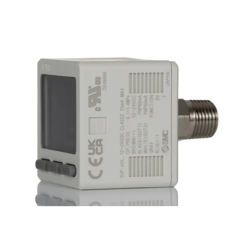 SMC Pneumatic Pressure Switch , IP40, 10 bar Max Pressure, 12V/24V DC, 60°C Operating Temp